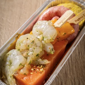 Teppan yaki vlees-vis - kind