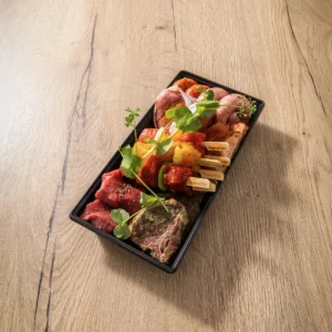 Teppan yaki vlees